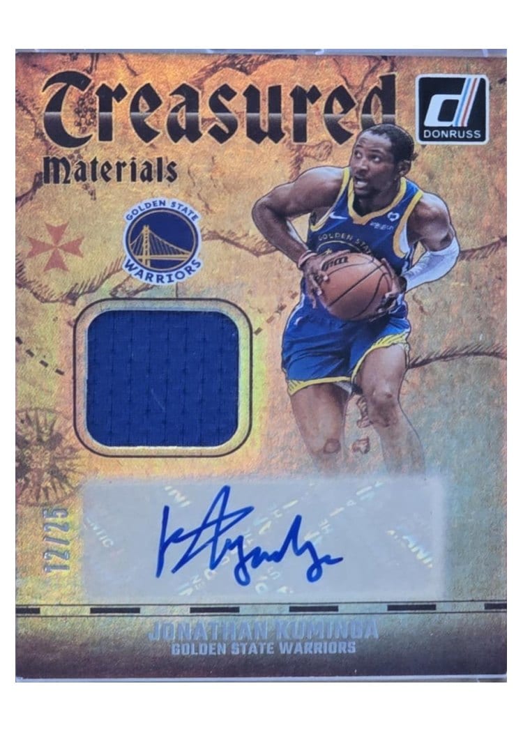 2024-25 Donruss Treasured Materials Signatures Jonathan Kuminga #TMS-JKW card