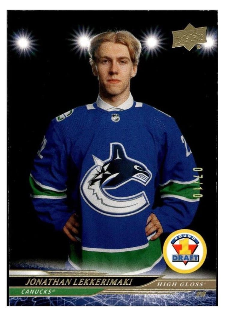 2024-25 Upper Deck Base Set Jonathan Lekkerimaki High Gloss #745 card