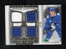2024-25 Upper Deck The Cup Foundations Quad Jersey Jonathan Lekkerimaki #F-LE card