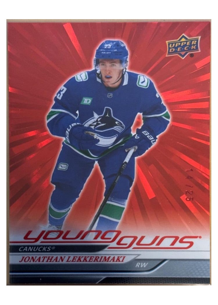 2024 Upper Deck Jonathan Lekkerimaki #706 card