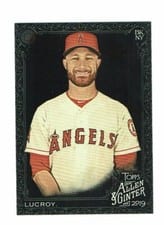 2019 Topps Allen & Ginter X Jonathan Lucroy #214 card