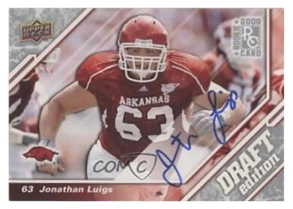 2009 Upper Deck Draft Edition Jonathan Luigs #105 card