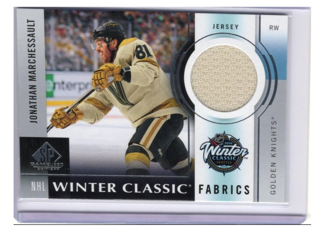 2024-25 SP Game Used 2024 Winter Classic Fabrics Jonathan Marchessault #WCF-9 card