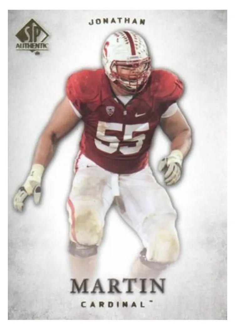 2012 SP Authentic Jonathan Martin #50 card