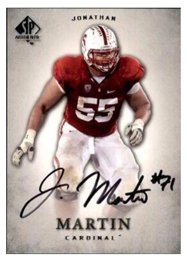 2012 SP Authentic Jonathan Martin #50 card