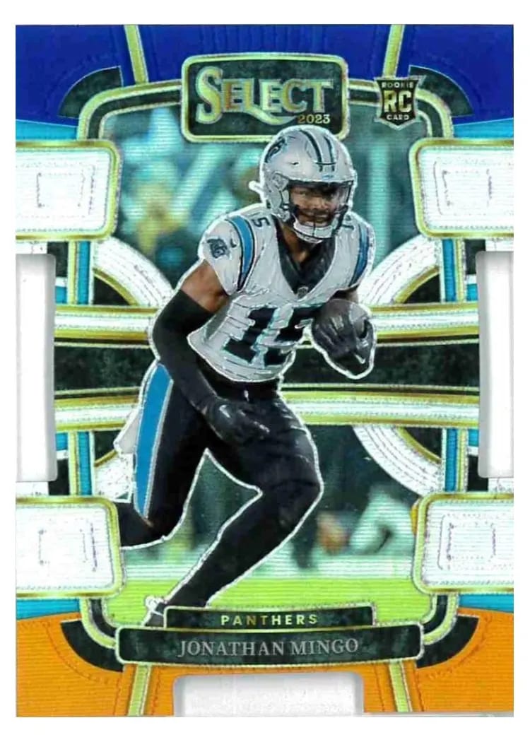 2023 Panini Select Base Set Jonathan Mingo White Prizm Die-Cut #16 card