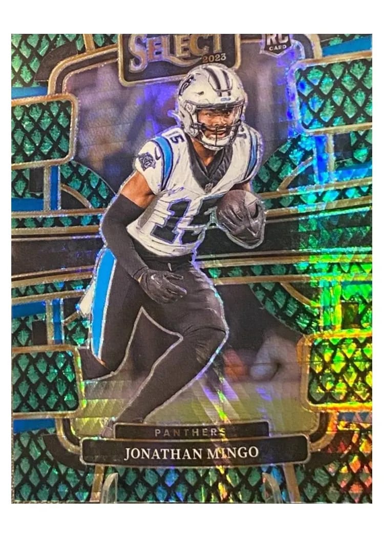 2023 Panini Select Base Set Jonathan Mingo Dragon Scale Prizm #16 card
