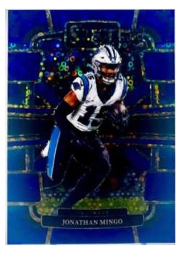 2023 Panini Select Base Set Jonathan Mingo Blue Disco Prizm #16 card