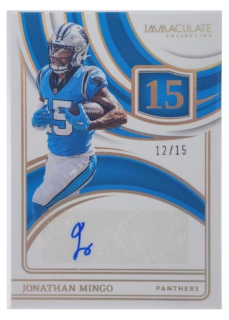 2024 Panini Immaculate Collection Immaculate Numbers Signatures Jonathan Mingo #18 card