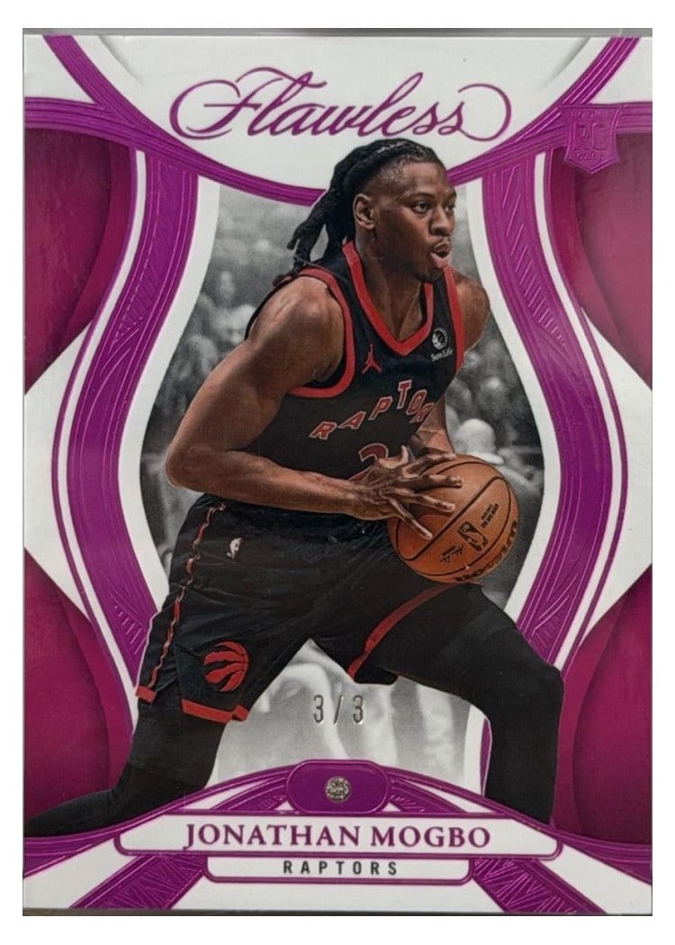 2024-25 Panini Flawless Base Gems Jonathan Mogbo Fuchsia #73 card