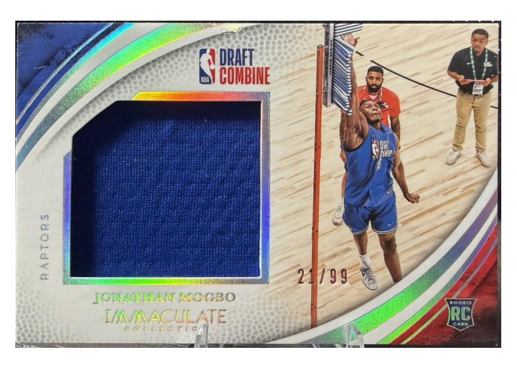 2024-25 Panini Immaculate Collection Draft Combine Memorabilia Set Jonathan Mogbo #32 card