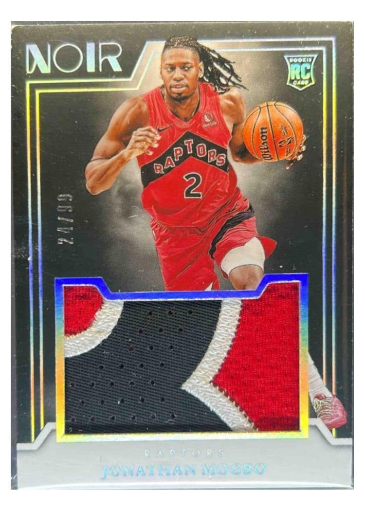 2024-25 Panini Noir Rookie Jumbo Material Set Jonathan Mogbo #7 card