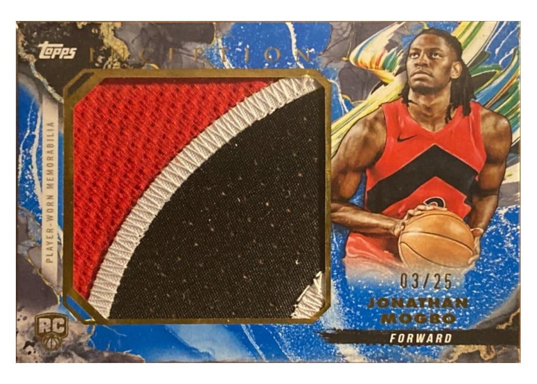 2024-25 Topps Inception Rookie Jumbo Relics Jonathan Mogbo #RJR-JM card