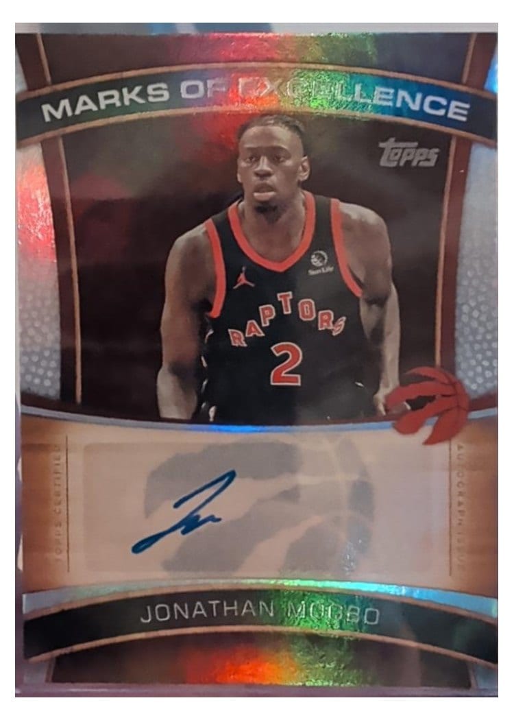 2025-26 Topps Marks of Excellence Jonathan Mogbo #ME-JM card