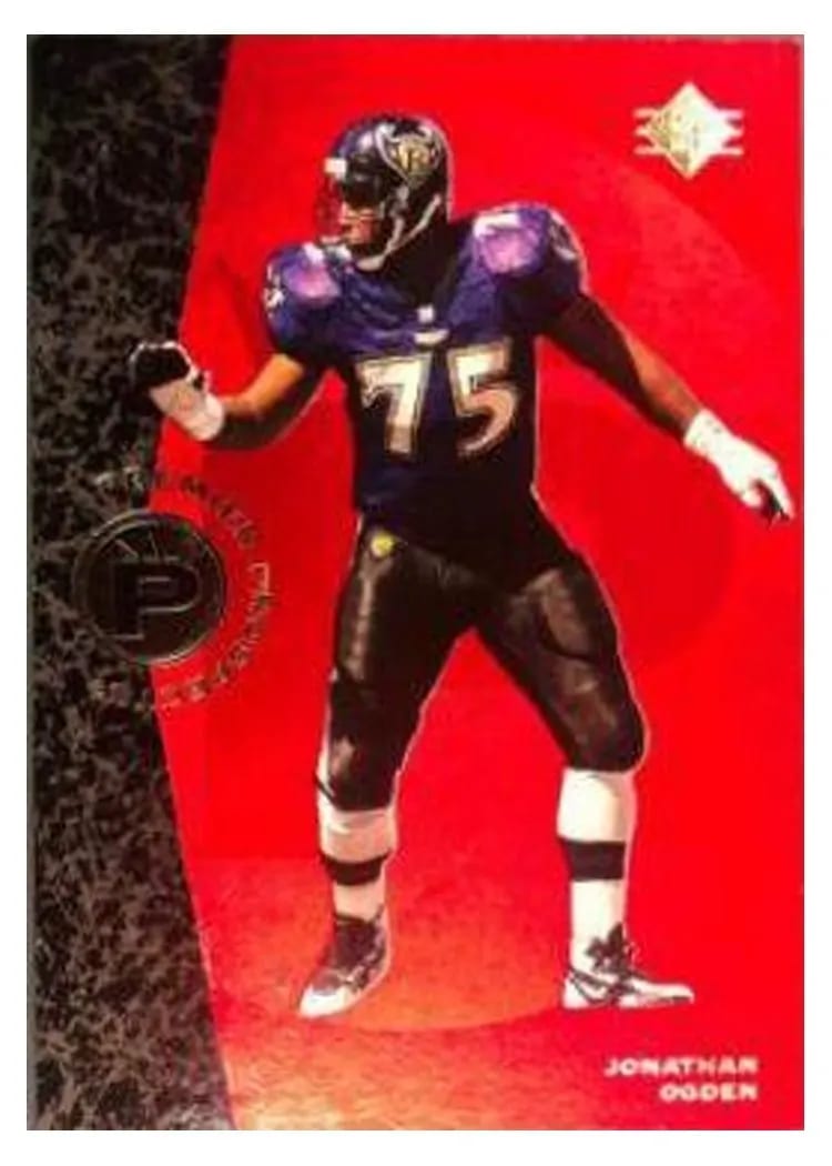 1996 SP Jonathan Ogden #4 card