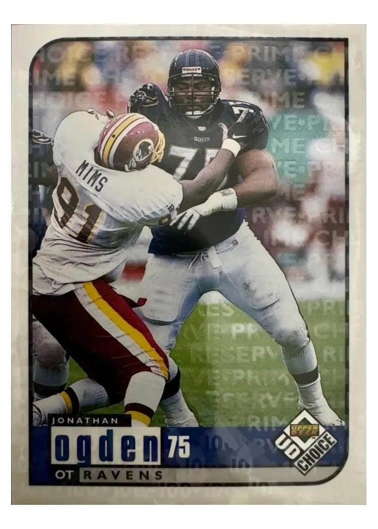 1998 Upper Deck UD Choice Jonathan Ogden #14 card
