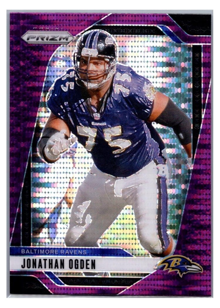 2024 Panini Prizm Base Set Jonathan Ogden Purple Pulsar #25 card
