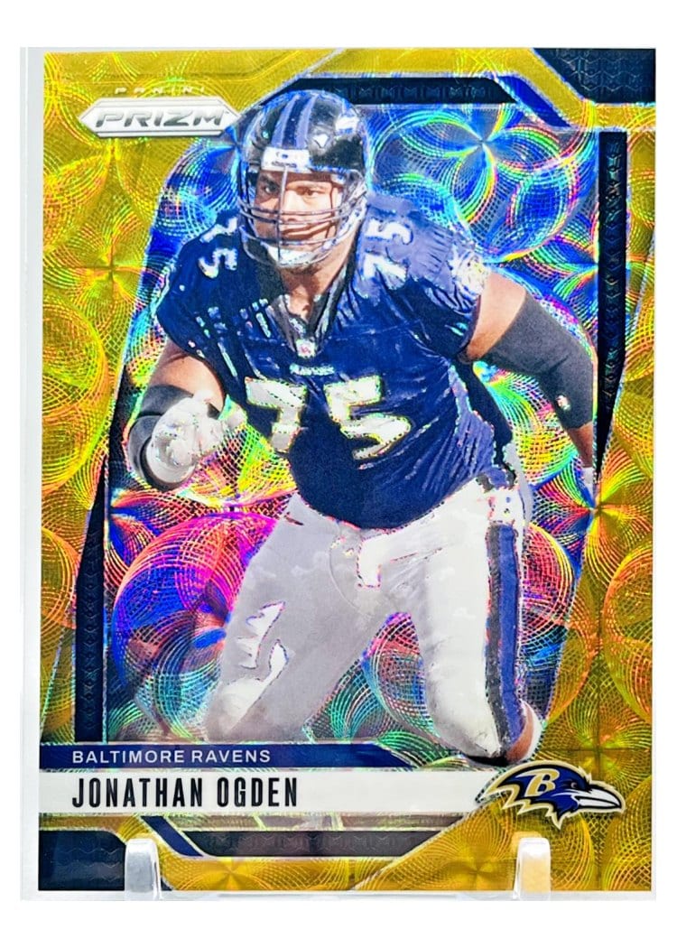 2024 Panini Prizm Base Set Jonathan Ogden Choice Gold #25 card