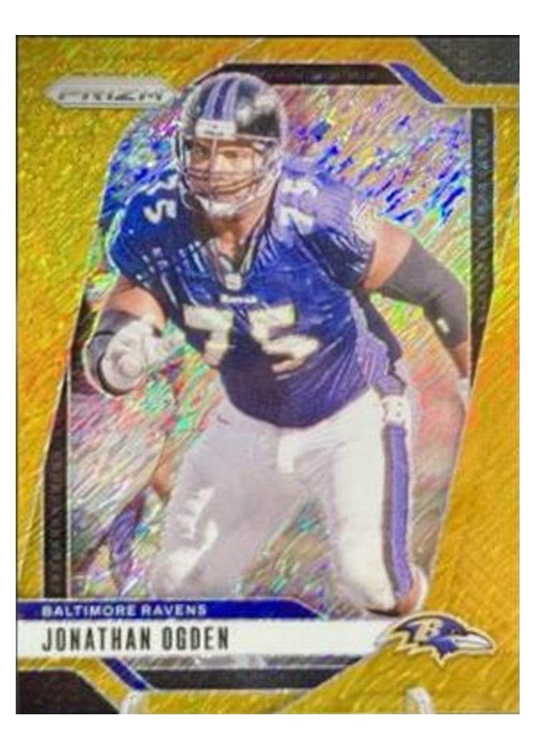 2024 Panini Prizm Base Set Jonathan Ogden Gold Shimmer #25 card