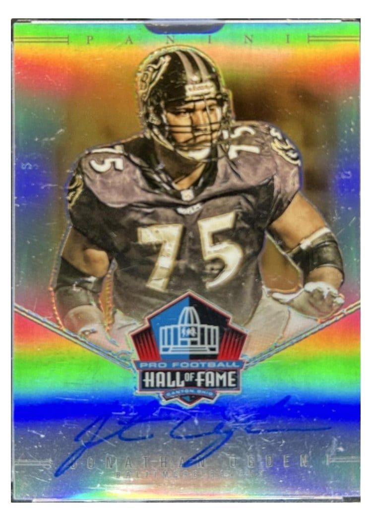 2025 Panini Honors Spectra HOF Signature Prizm Jonathan Ogden #1 card
