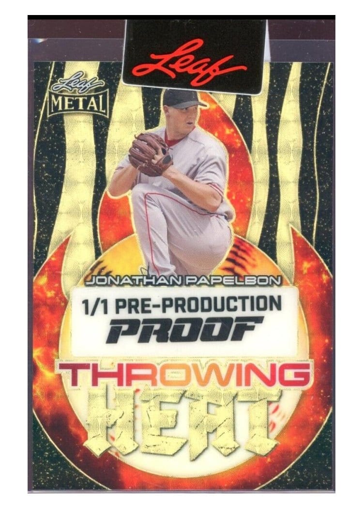 2024 Leaf Metal Throwing Heat Jonathan Papelbon #TH-JP2 card