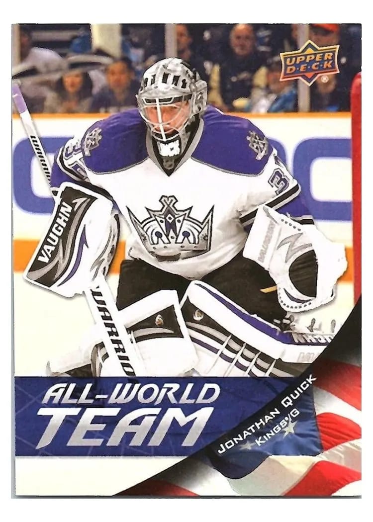 2011 Upper Deck All World Team Jonathan Quick #AW16 card