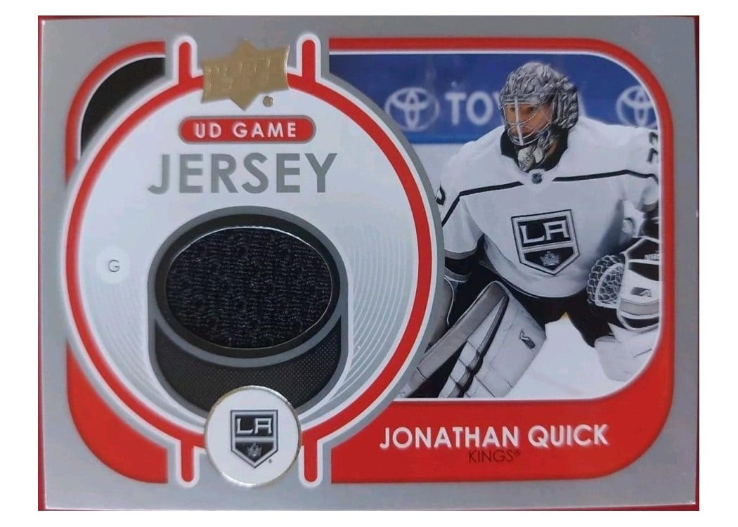 2021-22 Upper Deck UD Game Jersey Jonathan Quick #GJ-JQ card