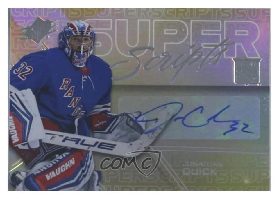 2024-25 SPx SuperScripts Jonathan Quick Gold #SS-QU