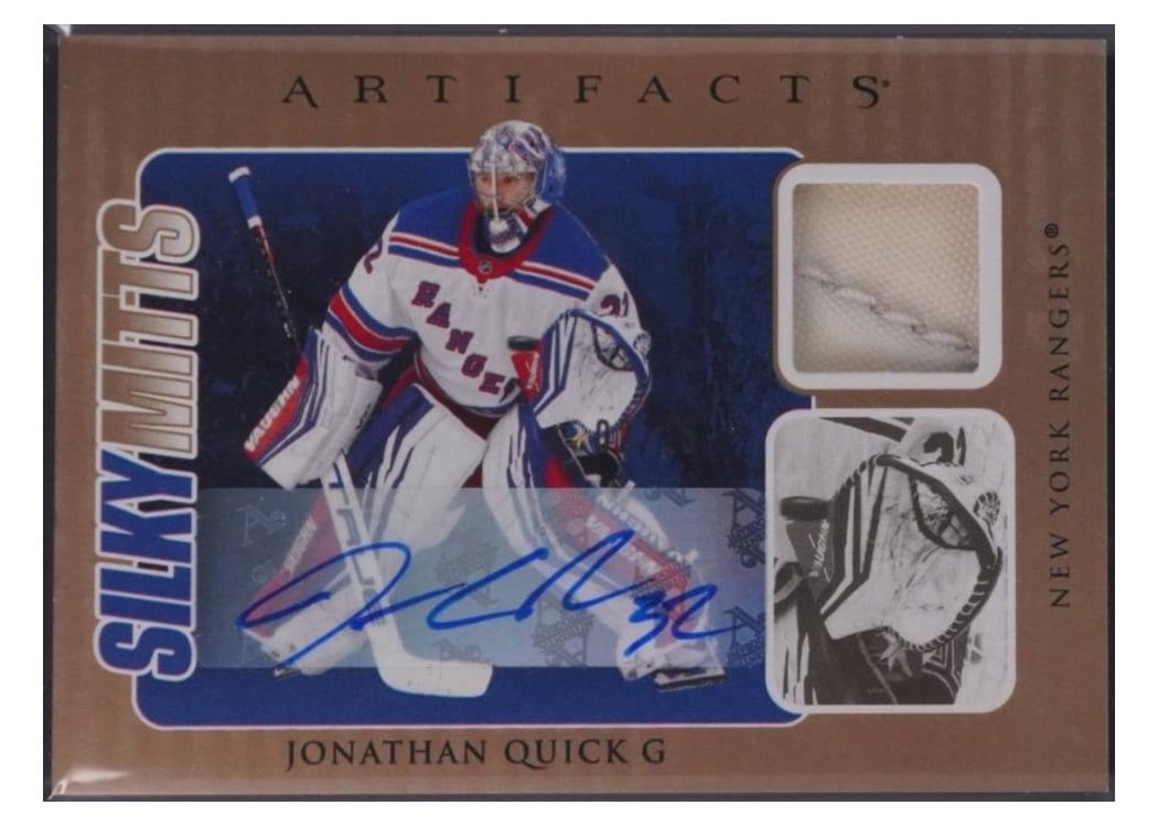 2024-25 Upper Deck Artifacts Silky Mitts Jonathan Quick #SM-JQ card