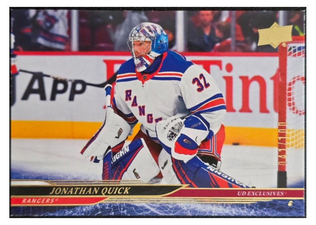 2024-25 Upper Deck Base Set Jonathan Quick #588 card
