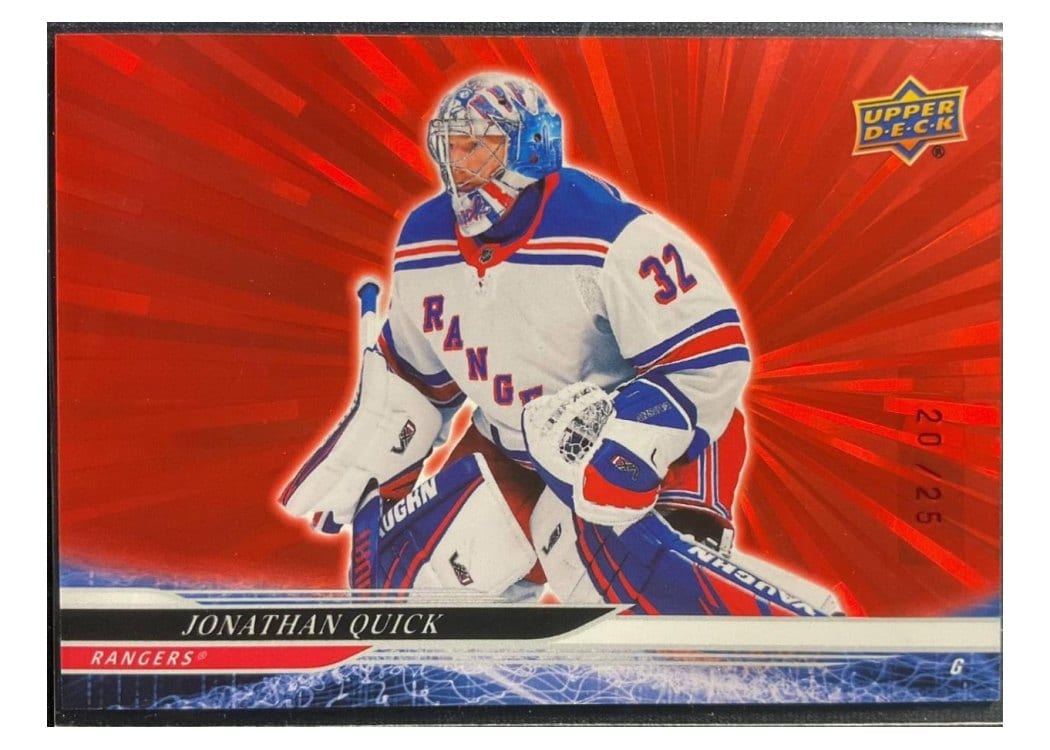 2024-25 Upper Deck Base Set Jonathan Quick #588 card