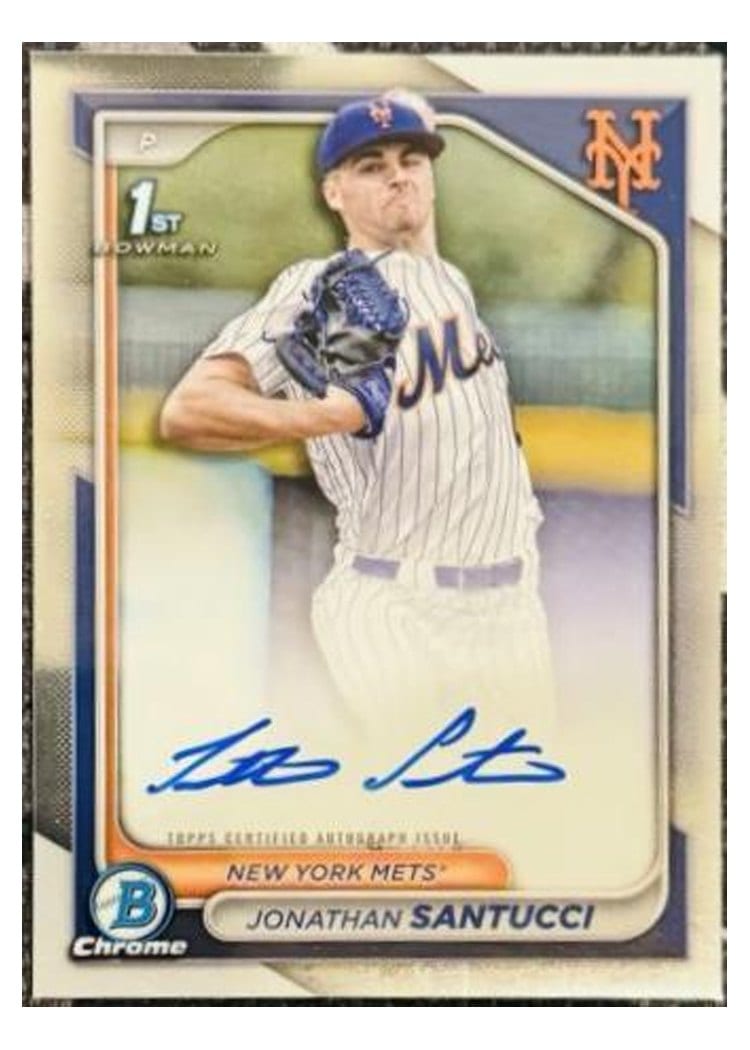 2024 Bowman Draft Chrome Prospect Autographs Jonathan Santucci #CPA-JS card