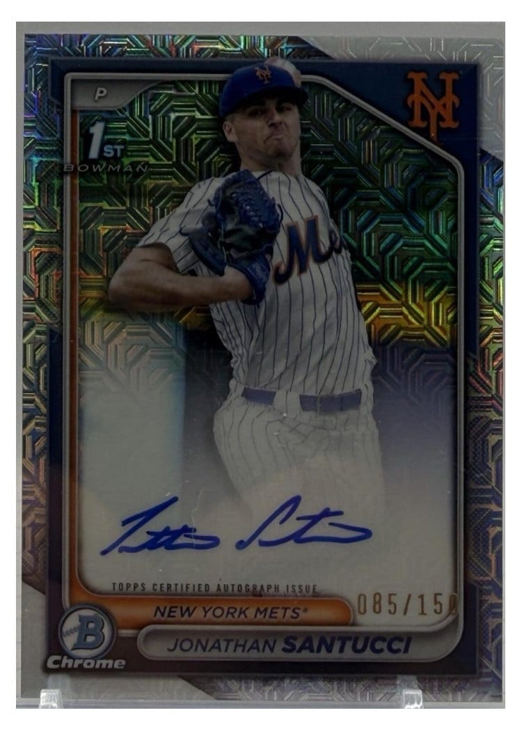 2024 Bowman Draft Chrome Prospect Autographs Jonathan Santucci #CPA-JS card
