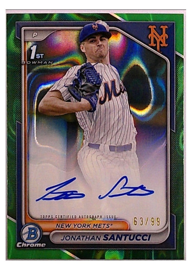 2024 Bowman Draft Chrome Prospect Autographs Jonathan Santucci #CPA-JS card