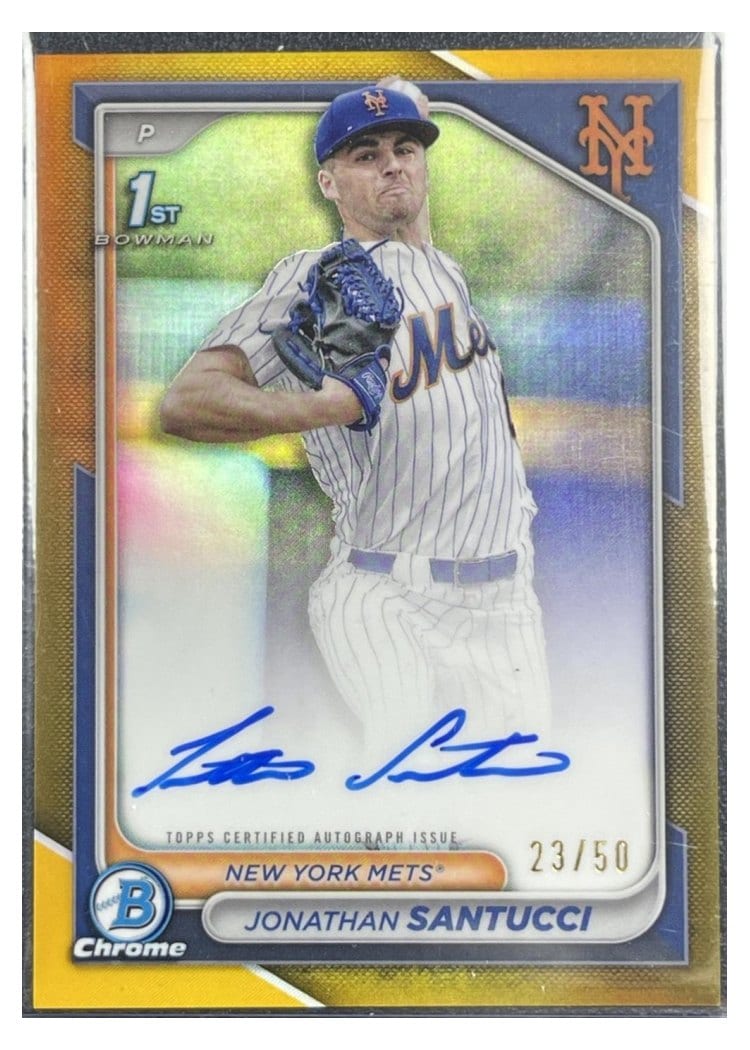 2024 Bowman Draft Chrome Prospect Autographs Jonathan Santucci #CPA-JS card