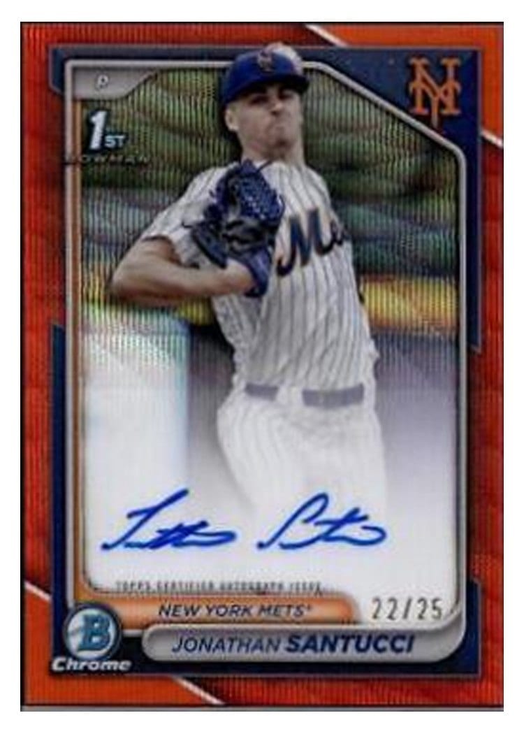 2024 Bowman Draft Chrome Prospect Autographs Jonathan Santucci #CPA-JS card