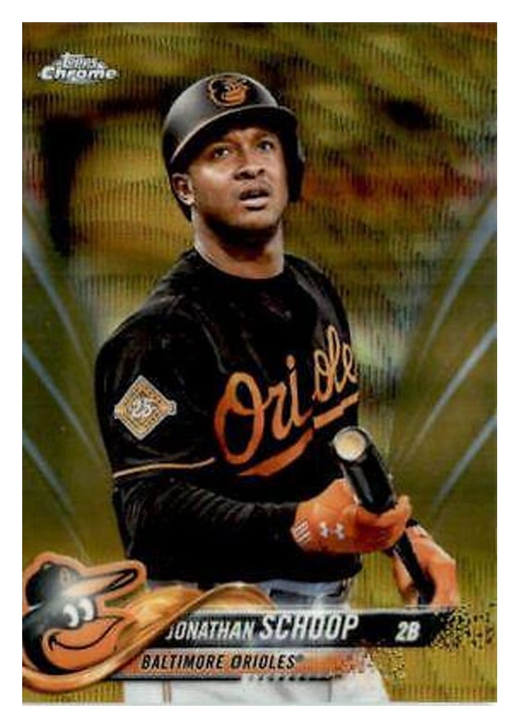 2018 Topps Chrome Base Set Jonathan Schoop #98 card