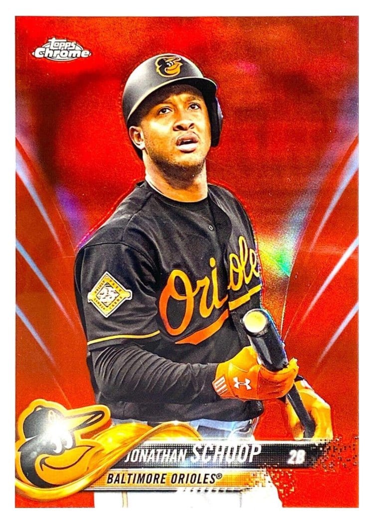 2018 Topps Chrome Base Set Jonathan Schoop #98 card