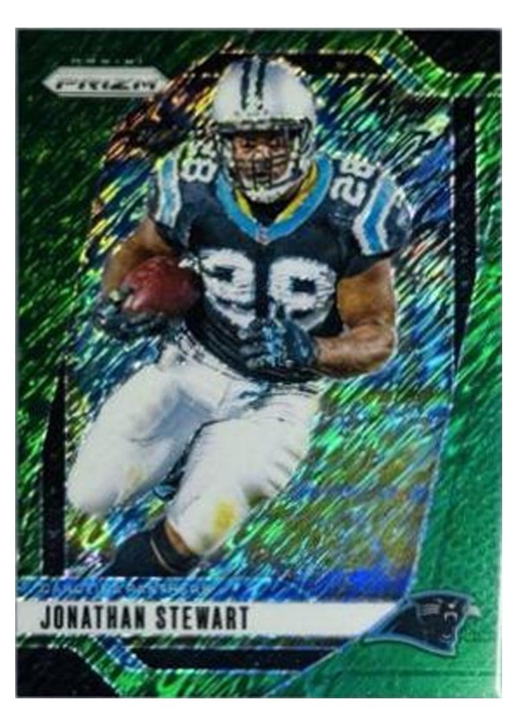 2024 Panini Prizm Base Set Jonathan Stewart Green Shimmer #45