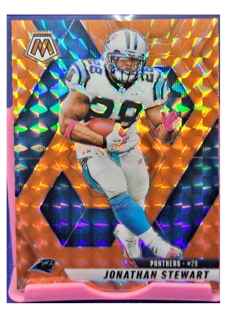 2025 Panini Mosaic Base Set Jonathan Stewart Orange #17 card