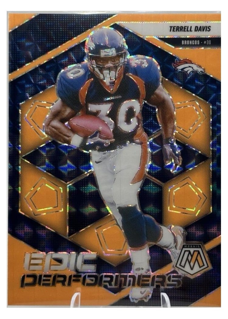 2025 Panini Mosaic Base Set Jonathan Stewart Orange Fluorescent #17 card