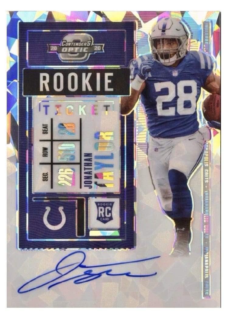 2020 Panini Contenders Optic Base Set Jonathan Taylor #116 card