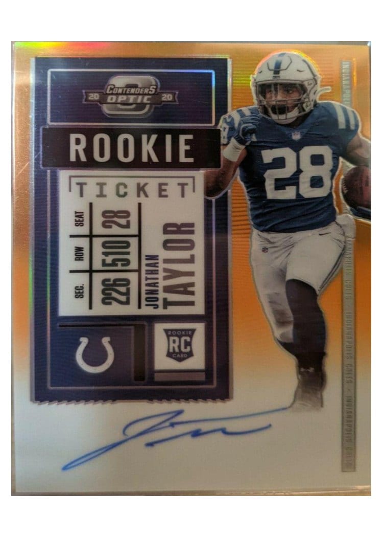 2020 Panini Contenders Optic Base Set Jonathan Taylor #116 card