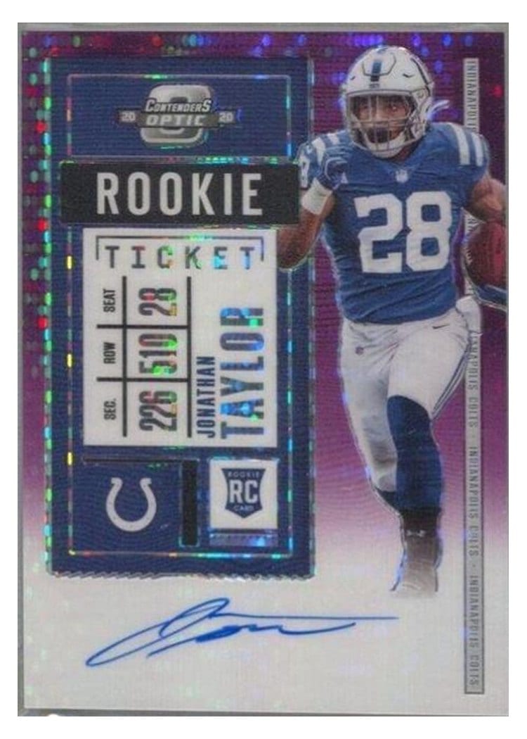 2020 Panini Contenders Optic Base Set Jonathan Taylor #116 card