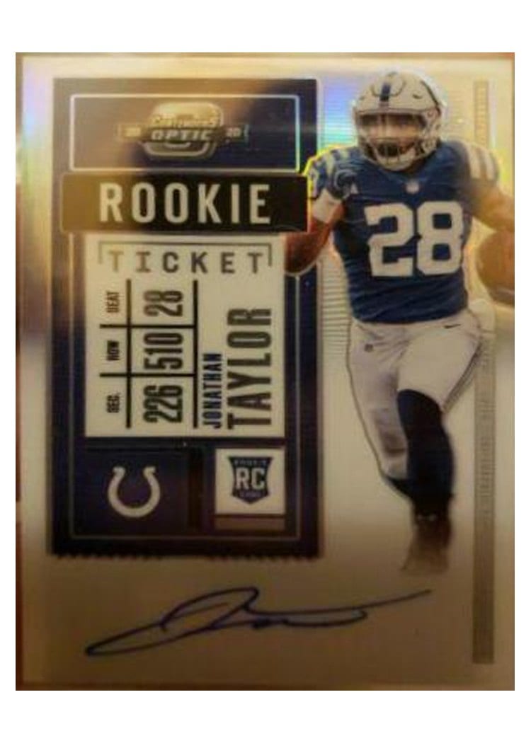 2020 Panini Contenders Optic Base Set Jonathan Taylor #116 card