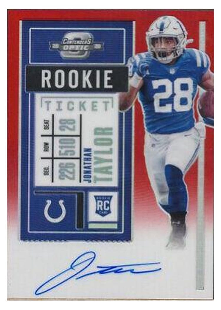2020 Panini Contenders Optic Base Set Jonathan Taylor #116 card