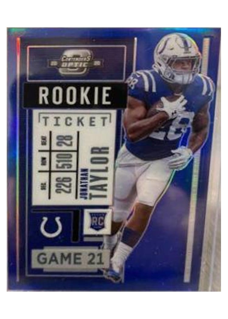 2020 Panini Contenders Optic Base Set Jonathan Taylor #82 card