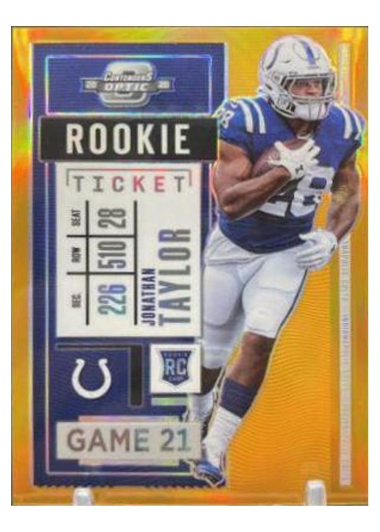 2020 Panini Contenders Optic Base Set Jonathan Taylor #82 card