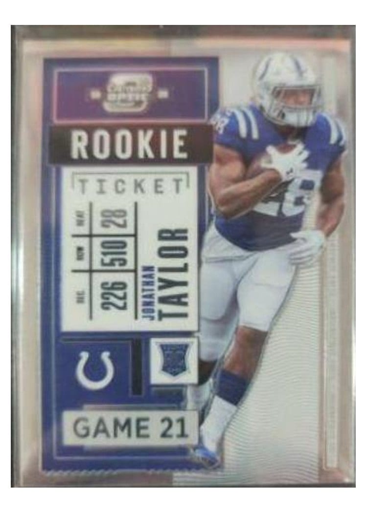 2020 Panini Contenders Optic Base Set Jonathan Taylor #82 card