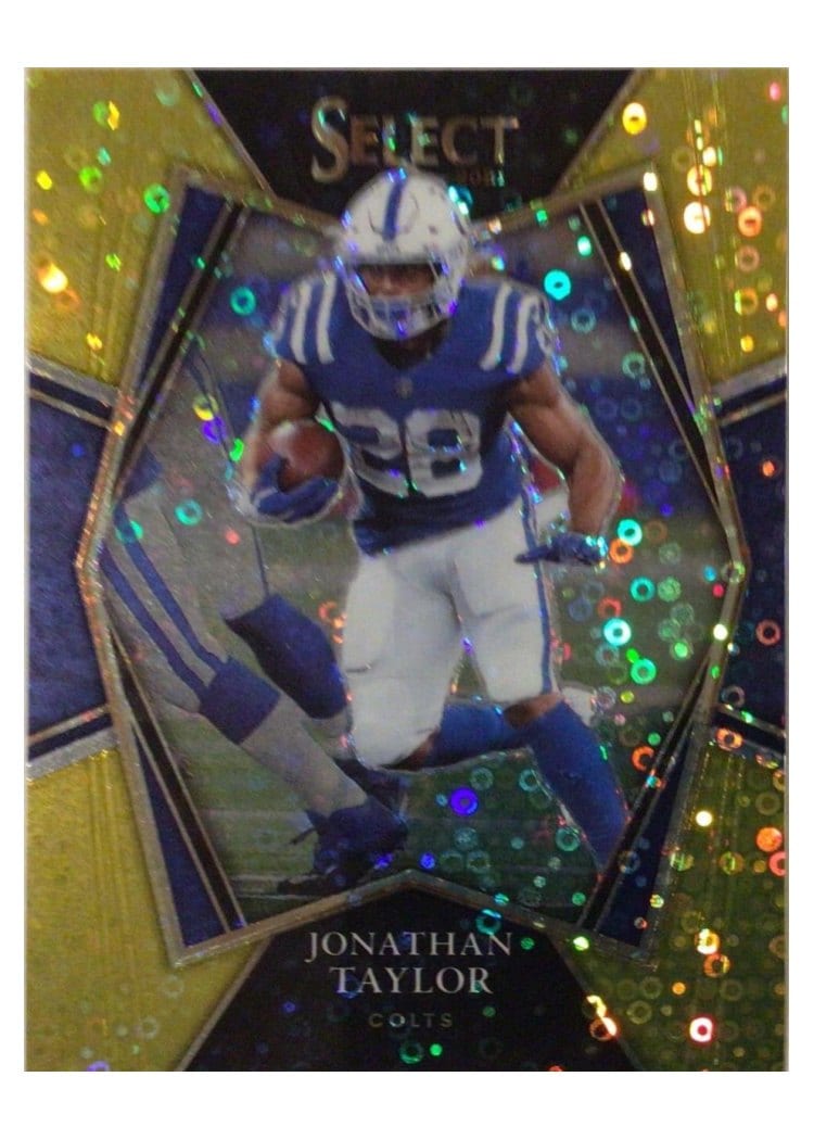 2021 Panini Select Base Set Jonathan Taylor Gold Disco #116 card